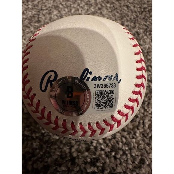 Eric Gagne signed "84 In Row" autographed OMLB Baseball LA Dodgers Beckett - Picture 3 of 3